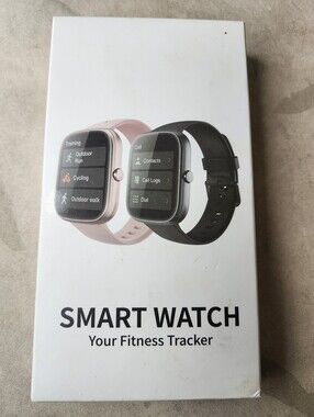 Smart Watch Fitness Tracker - Pink and Black